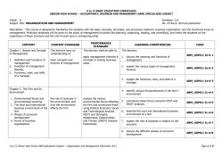 Organization and Management