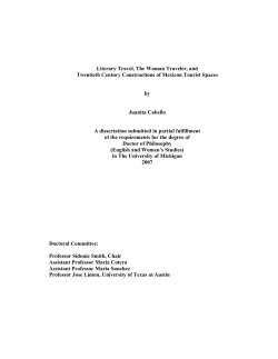 Literary Travel, The Woman Traveler, and Twentieth