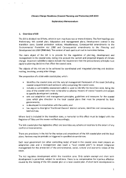 Explanatory Memorandum 1. Overview of Bill The Bill is divided into