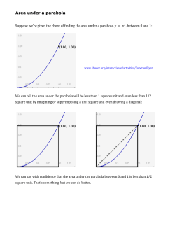 Area under a parabola