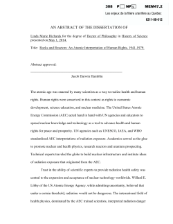 an abstract of the dissertation of - Bureau d`audiences publiques sur