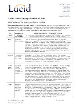 Lucid CoPS Interpretation Guide