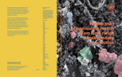 Health risks of particulate matter from long-range
