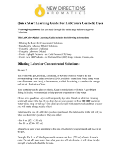 Quick Start Guide - New Directions Aromatics