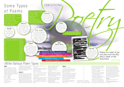 Some Types of Poems