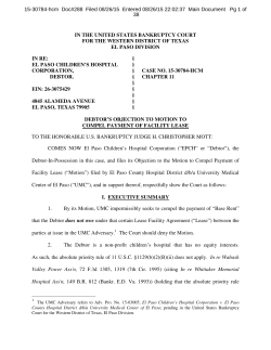 15-30784-hcm Doc#288 Filed 08/26/15 Entered 08/26/15 22:02:37
