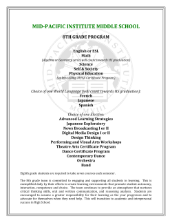 mid-pacific institute middle school 8th grade program