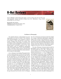 The Rhetoric of Photography - H-Net