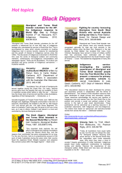 Hot topics Aboriginal Black diggers February 2017