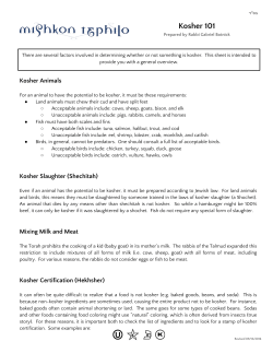 Kosher 101
