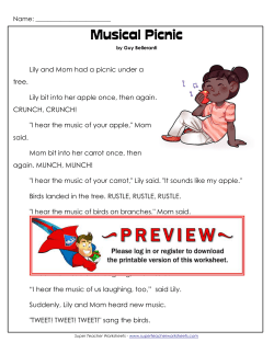 Musical Picnic - Super Teacher Worksheets