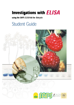ELISA Student guide - Science and Plants for Schools