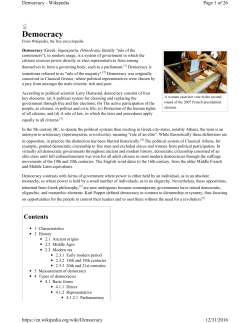 Democracy - Pole Shift Survival Information