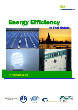 Energy Efficiency Handbook - Consulting Unit on Tourism and