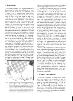 An introduction to the Zooplankton of the Benguella current Region