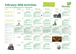 February and March activities