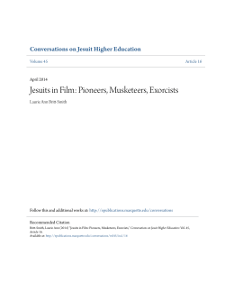Jesuits in Film: Pioneers, Musketeers, Exorcists - e