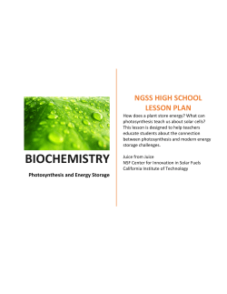 BIOCHEMISTRY - The Solar Army