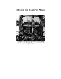 Pollution and Cancer in Alaska
