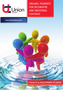 Organic Pigments-Industrial and Decorative coatings
