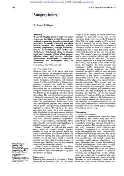 Stingray injury - Emergency Medicine Journal