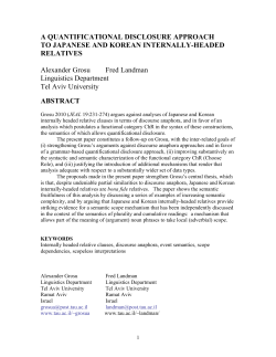 a quantificational disclosure approach to japanese and korean