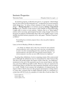 Intrinsic Properties