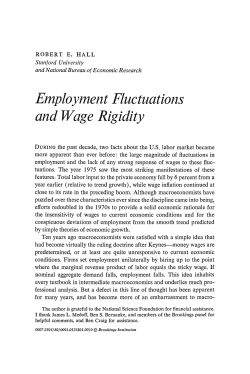 Employment Fluctuations and Wage Rigidity