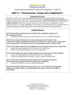 Unit 4 - Georgia Standards