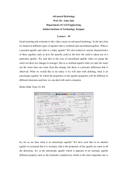 Advanced Hydrology Prof. Dr. Ashu Jain Department of Civil