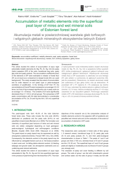 Accumulation of metallic elements into the superficial