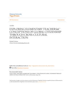 EXPLORING ELEMENTARY TEACHERSâ