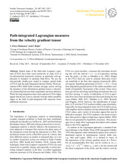 Path-integrated Lagrangian measures from the velocity gradient tensor
