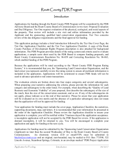 Routt County PDR Program