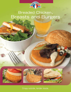Breaded Chicken Breasts And Burgers