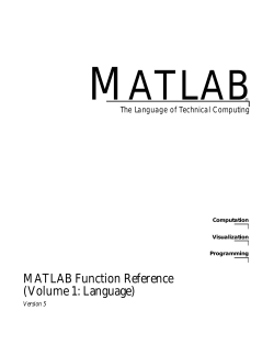 MATLAB Function Reference