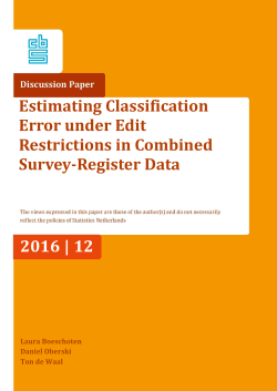 Estimating Classification Error under Edit Restrictions