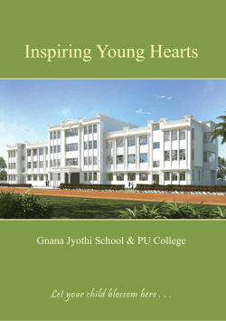 Prospectus - Gnana Jyothi School