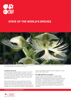 state of the world`s species