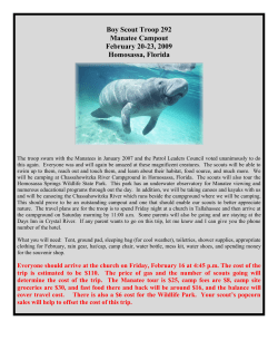 Boy Scout Troop 292 Manatee Campout February 20
