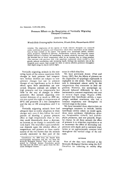 Pressure Effects on the Respiration of Vertically Migrating Decapod