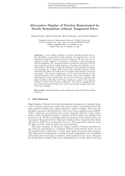 Alternative Display of Friction Represented by Tactile Stimulation