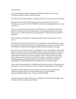 Low Key Watersports offers shipping by USPS Priority Mail to the