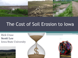 The Cost of Soil Erosion to Iowa