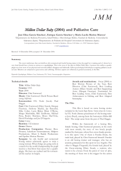 Million Dollar Baby (2004) and Palliative Care