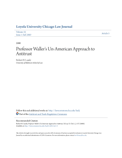 Professor Waller`s Un-American Approach to