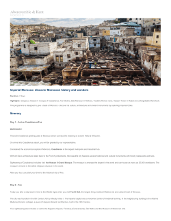 Imperial Morocco: discover Moroccan history and wonders Itinerary