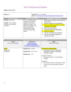 Grade: 8 - Connecticut Core Standards
