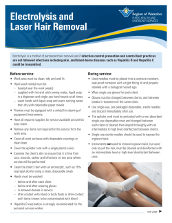 Electrolysis and Laser Hair Removal