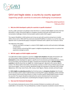 a country by country approach